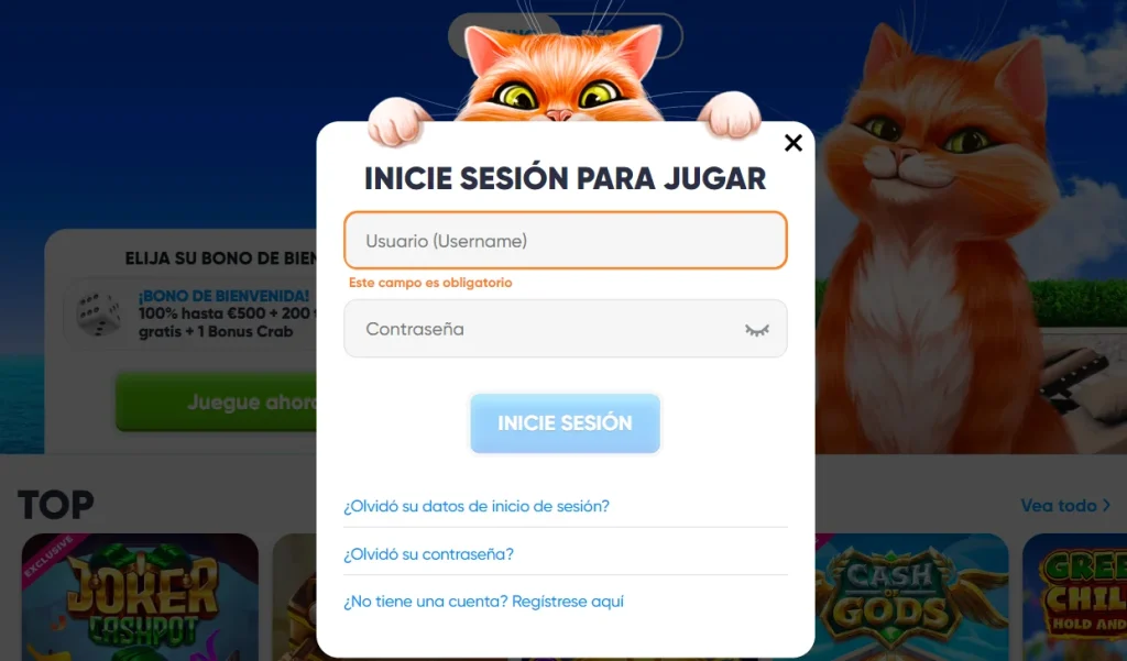 entrar en Cazimbo